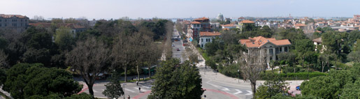 Panoramablick von Venedig Lido